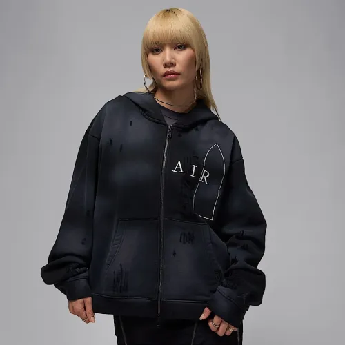 Nike Jordan x Téla женская Full-Zip Толстовка с капюшоном цвет черный