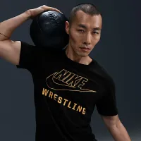 Nike Swoosh чоловічі Wrestling футболка колір чорний