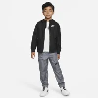 Nike Sportswear Windrunner Little дитячі Full-Zip Куртка колір чорний