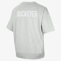 Ohio State Standard Issue мужские Nike Dri-FIT College Cutoff Crew-Neck Top цвет серый