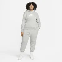 Nike Sportswear Club Fleece жіноча Pullover Толстовка з капюшоном (великі розміри) колір сірий
