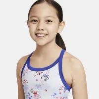 Nike Indy Icon Clash Big дитячі (Girls') Sports Bra колір сірий