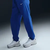 Nike Sportswear Phoenix Fleece женская С высокой Талией оверсайз Sweatpants синий
