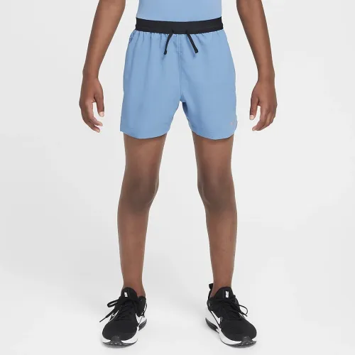 Nike Multi Tech EasyOn Big детские (для мальчиков) Dri-FIT тренировочные шорты синий