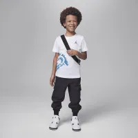 Nike Jordan Warped Galaxy Little детские Graphic футболка цвет белый
