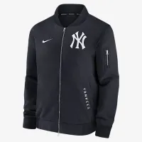 New York Yankees Authentic Collection Dugout чоловічі Nike MLB Full-Zip Bomber Куртка блакитний