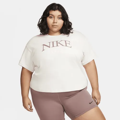 Nike Sportswear Classic жіноча футболка (великі розміри) колір коричневий