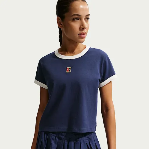 Nike Heritage жіноча Short-Sleeve Tennis футболка блакитний