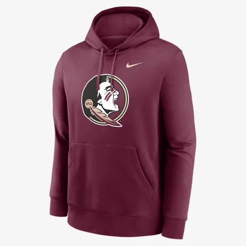 Florida State Seminoles Primetime Everколір зелений Club Primary Logo чоловічі Nike College Pullover Толстовка з капюшоном колір червоний