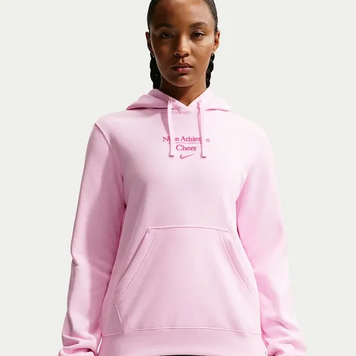 Nike женская Cheer Pullover Толстовка с капюшоном Pink