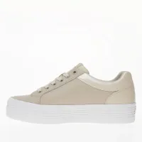 Кросівки Calvin Klein Bold Vulc Flatform Low Leather NBS MET YW0YW01414-02X - Бежевий