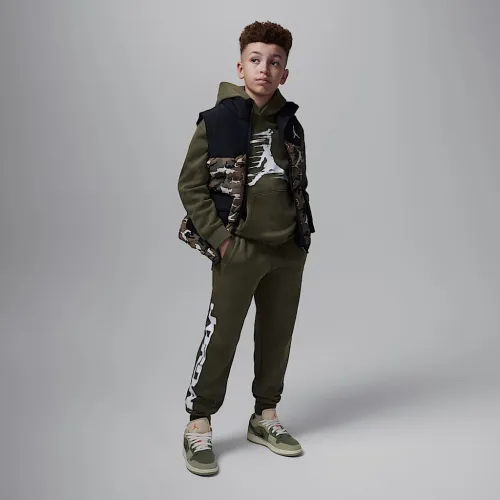 Nike Jordan MJ Flight MVP Big детские Fleece Pants цвет зеленый