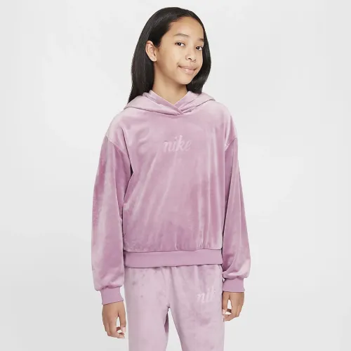 Nike Sportswear Girls' Pullover Толстовка з капюшоном колір фіолетовий