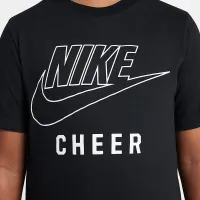 Nike Swoosh Big детские Cheer футболка цвет черный
