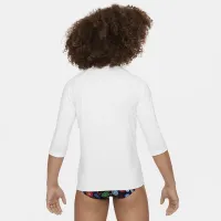 Nike Swim Big детские (Girls') Short-Sleeve Hydroguard цвет белый