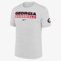 Georgia Bulldogs Velocity Baseball Wordmark Stack мужские Nike Dri-FIT College футболка цвет белый