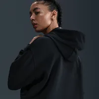 Nike A'ja Wilson жіноча оверсайз Cropped баскетбольні Толстовка з капюшоном колір чорний