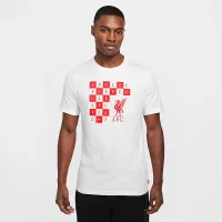 Liverpool FC чоловічі Nike Soccer Checkeколір червоний футболка колір білий
