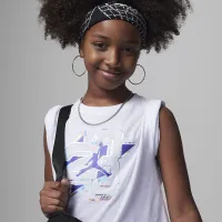 Nike Jordan Jumpman Shine Tee Big Kids футболка колір білий
