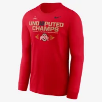 Ohio State Buckeyes 2025 College Football Playoff National Champions Und12puted Champs мужские Nike College Long-Sleeve футболка цвет красный