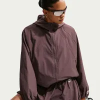 Nike Sportswear женская оверсайз Hooded Куртка цвет фиолетовый