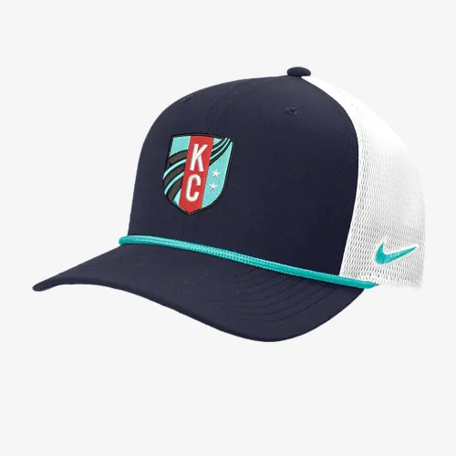 Kansas City Current Nike NWSL Trucker Cap синий