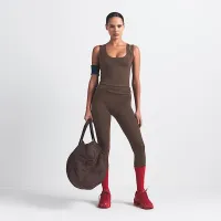 NikeSKIMS Matte женская Double-Strap Scoop Tank Top цвет коричневый