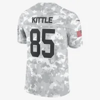 George Kittle San Francisco 49ers Salute to Service мужские Nike Dri-FIT NFL Limited Jersey цвет белый