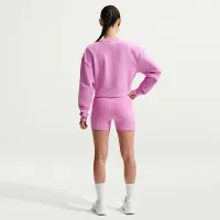 Nike Pro женская Dri-FIT Crew-Neck French Terry Top цвет фиолетовый