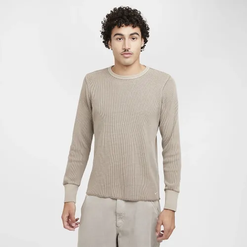 Nike Life чоловічі Heavyweight Waffle Long-Sleeve Top колір сірий