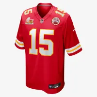 Patrick Mahomes Kansas City Chiefs Super Bowl LIX мужские Nike NFL Game Jersey цвет красный