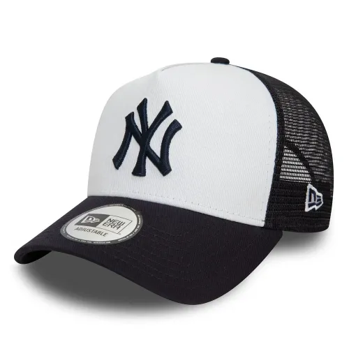 Шапка New Era Team Block Trucker New York Yankees 12380796 - белый Черная