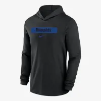 Memphis мужские Nike Dri-FIT College Long-Sleeve Толстовка с капюшоном цвет черный