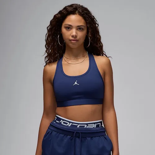 Nike Jordan Sport женская Medium-Support Padded Jumpman Bra синий