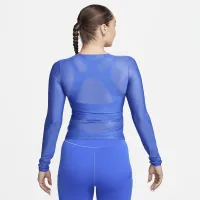 Nike FutureMove женская Dri-FIT Long-Sleeve Sheer Top синий
