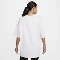Nike Sportswear Essential жіноча оверсайз футболка колір коричневий