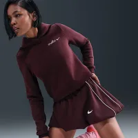 Nike Sportswear Phoenix Fleece жіноча Shrunken Толстовка з капюшоном колір червоний