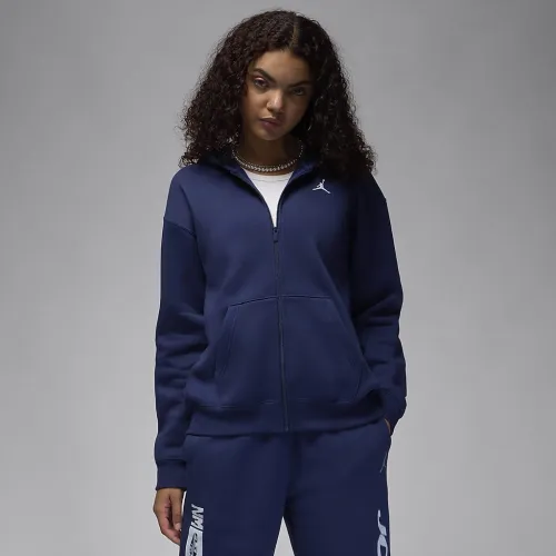 Nike Jordan Brooklyn Fleece жіноча Full-Zip Толстовка з капюшоном блакитний