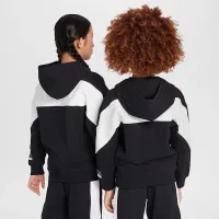 Nike Air Big детские Fleece Pullover Толстовка с капюшоном цвет черный