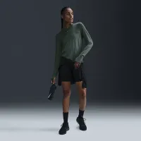 Nike Dri-FIT Swift Element UV женская Crew-Neck Running Top цвет зеленый
