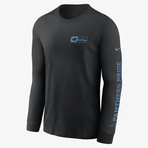 Carolina Panthers All Out чоловічі Nike NFL Long-Sleeve футболка колір чорний