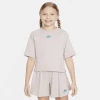 Nike Sportswear Big дитячі (Girls') Short-Sleeve Top колір фіолетовий
