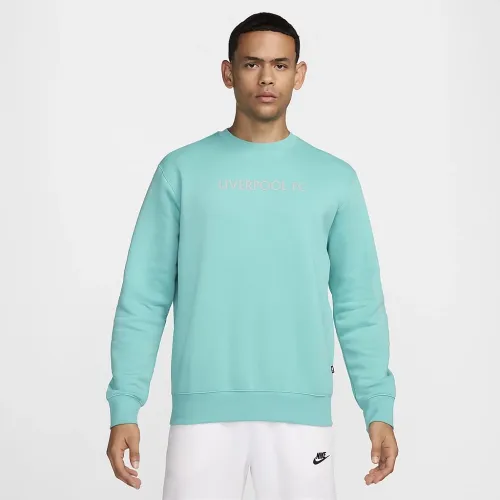 Liverpool FC Club мужские Nike Soccer Crew-Neck свитшот цвет зеленый