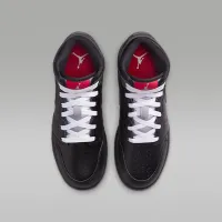 Nike Air Jordan 1 Mid Big детские Кроссовки цвет черный