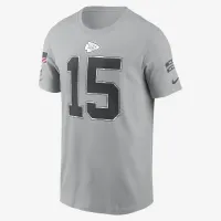 Patrick Mahomes Kansas City Chiefs Salute to Service чоловічі Nike NFL футболка колір сірий