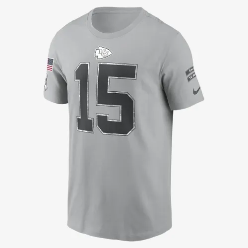 Patrick Mahomes Kansas City Chiefs Salute to Service чоловічі Nike NFL футболка колір сірий