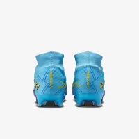 Nike Zoom Mercurial Superfly 9 Elite KM FG Firm-Ground High-Top футбольні бутси блакитний