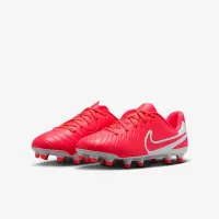 Nike Jr. Tiempo Legend 10 Club Little/Big детские Multi-Ground Low-Top футбольные бутсы Pink