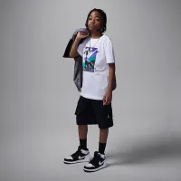Nike Jordan Big детские Air Jordan 5 Grape Escape футболка цвет белый