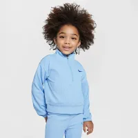 Nike Game, Swoosh, Match! Toddler Quarter-Zip Ribbed Top and лосины набор синий